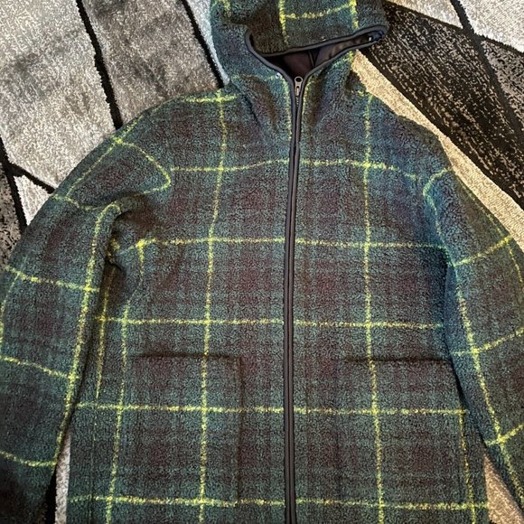 Uniqlo X JW Anderson Khaki 3 in 1 Parka Sherpa Jacket - Picture 5 of 8